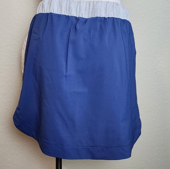 Lole Edda Blue Active Ware Font Tie Round Hem Skirt NWT Size M - Picture 2 of 6